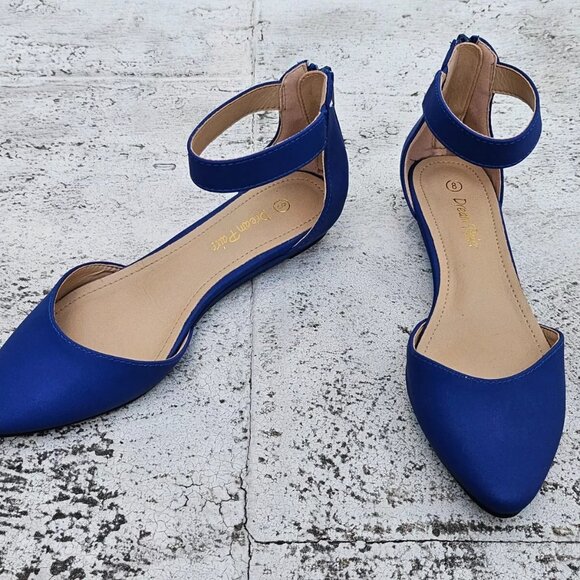 DREAM PAIRS Womens Sandal Low Wedge Ankle Strap Flats Shoes Size 8 - Picture 5 of 11